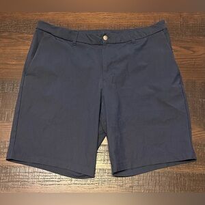 Lululemon Commission Men’s Chino Stretch Navy Blue Shorts Size 38, 10” Inseam